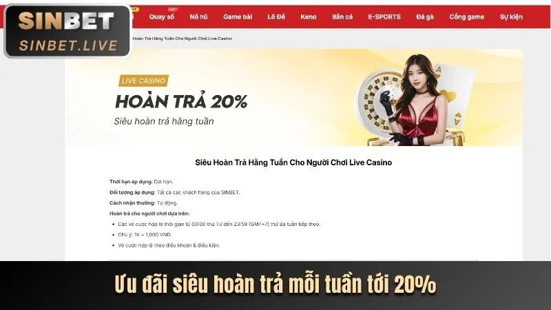 Ưu đãi hoàn trả bl555